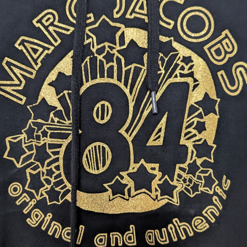 Marc Jacobs Black Hoodie with Gold Emblem - Picture 2 of 2